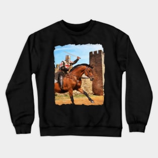 Knights Templar Oil Painting Crewneck Sweatshirt